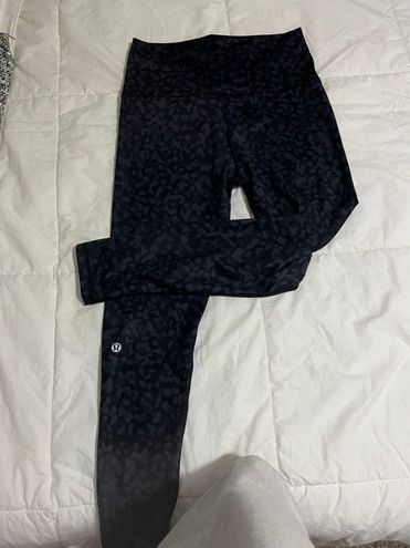 Lululemon Black Cheetah Print Leggings Multi Size 4 - $40 (59% Off Retail)  - From Sophia