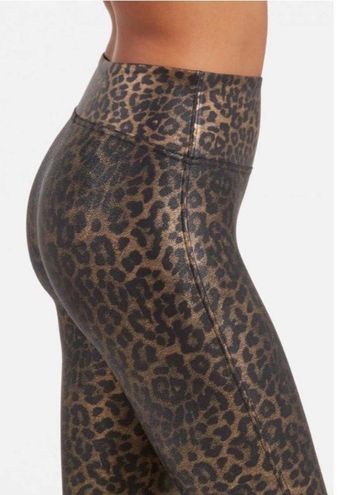 SPANX Metallic Legging Leopard