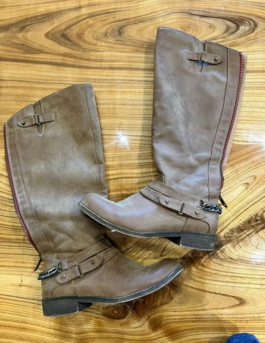 Steve Red Zipper Boots Size - $29 (58% Off Retail) - From Karson