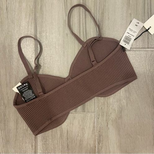 Aritzia Babaton deep taupe sculpt knit bra size medium - $37 New