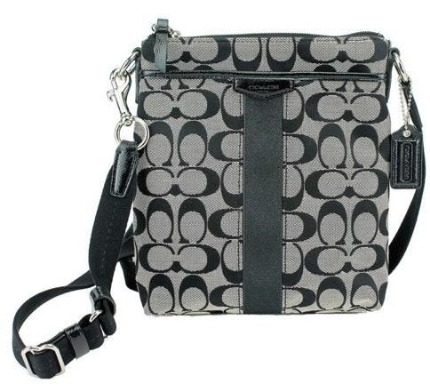 Coach Black And Gray Crossbody Purse 51 66 Off Retail From