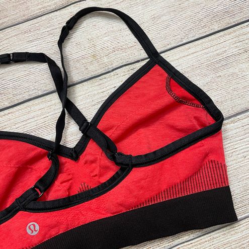 Lululemon Hold Your Om Bra II Women's Sports Bra Size 2 Red