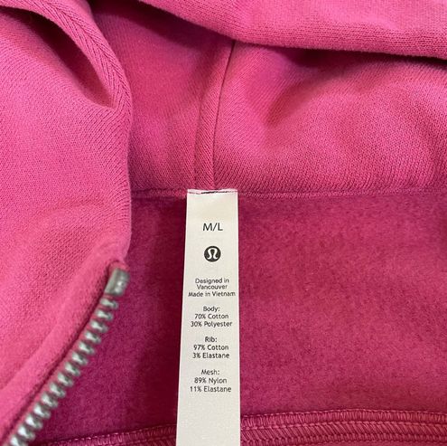 Lululemon Scuba Oversized Half-Zip Hoodie Pullover Pink Lychee M/L Size M -  $225 - From Haley