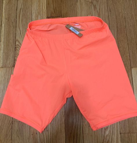 SKIMS Size Large Neon Orange fits everybody biker shorts limited edition  women's - $40 New With Tags - From Star