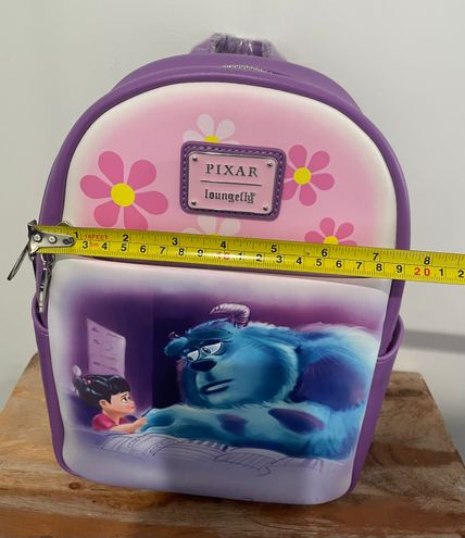 NEW Pixar Monsters Inc. Sully Cosplay Mini Backpack With Boo Coin Purse  Review By Loungefly 💙💜 