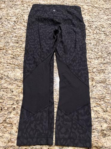 Lululemon Pace Rival High-Rise Crop 22 - Formation Camo Deep Coal Multi /  Black Size 4 - $75 (14% Off Retail) - From A