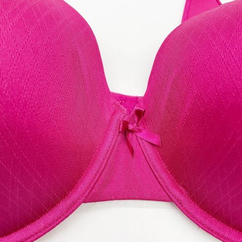 Vanity Fair 38DD Radiant Underwire Back Smoothing Bra Bright Pink Lined  75312 Size undefined - $19 - From Jeannie