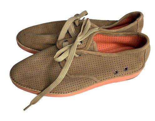 Johnston & Murphy Women's Tan Leather Breathable Comfort Lace up Shoe 8 -  $25 - From Palmetto
