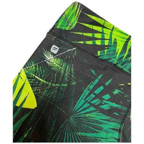 Fabletics Define PowerHold Mid Rise Capri Legging Rainforest Print