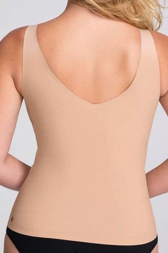 Honeylove LiftWear Sand Nude V-Neck Smoothing Tank Top Size