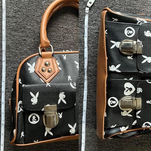 Playboy Black And White Monogram Manhattan Bag - $66 - From