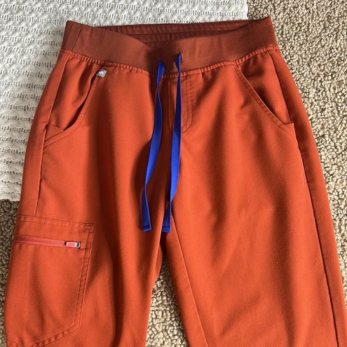 Track Figs High Waisted Zamora Jogger Scrub Pants - Auburn - XS 