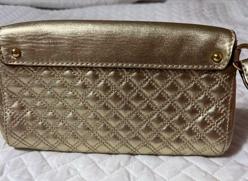 Marc Jacobs Single Gold Leather Clutch Bag - $21 - From Kelly