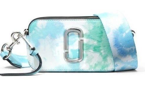 Marc Jacobs The Snapshot Airbrush White Saffiano Leather Crossbody