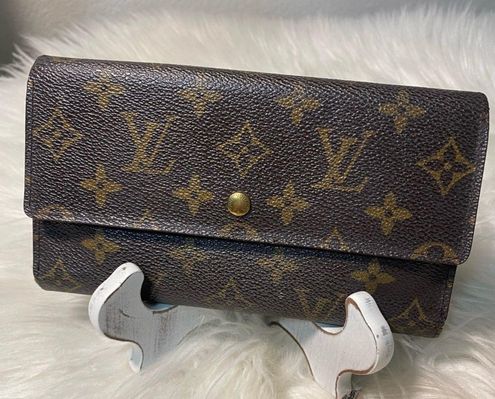 Louis Vuitton Monogram Wallet 14cm Brown Ganebet Store quantity