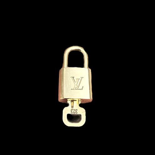 Louis Vuitton, Bags, 323 Authentic Louis Vuitton Vintage Padlock Lock Key  Set Brass With One Key