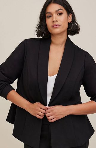 Studio Luxe Ponte Peplum Blazer