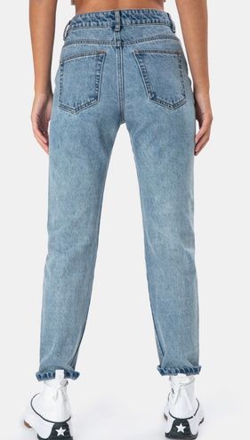Adika Snake Mom Jeans Blue Size XS 