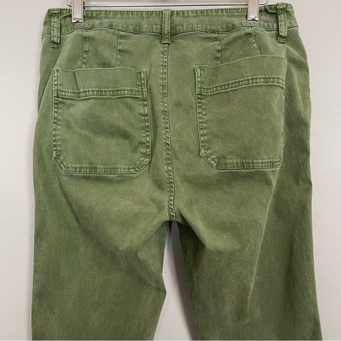 J.Crew Pants Green Slim Fit Pockets Zipper Ankle Women Size 29 Army Olive -  $36 - From Jupiter Juniper