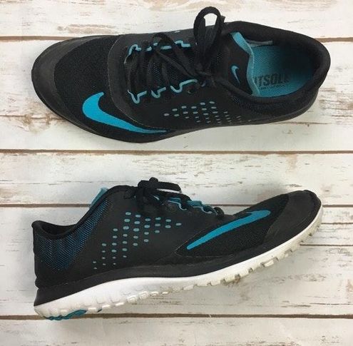 Nike Fitsole Lite Run Black & Blue Running Shoes Sneakers Size 6 - $14 (84% Off Retail) From Mia
