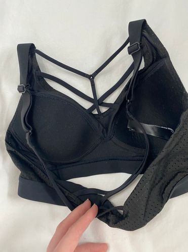 Victoria's Secret Black Strappy Sports Bra Size 32 A - $13 - From Madelyn