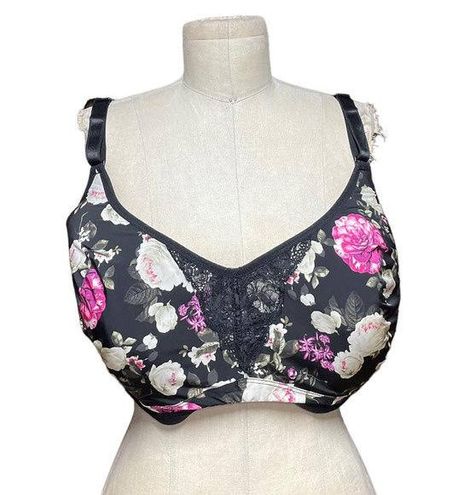 Torrid Black Lace Floral Full Coverage Bra Size 42H - $45 - From Bryan