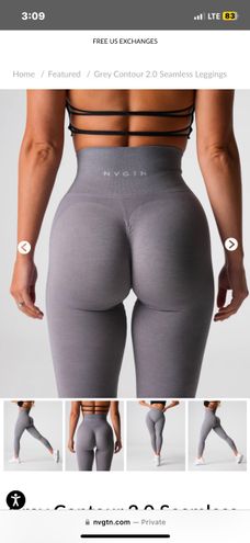 Grey Contour 2.0 Seamless Leggings