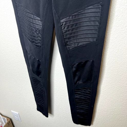 Alo Yoga Black High Waisted Moto Leggings Size Medium - $41 - From Taylor