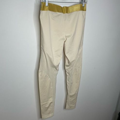 Nike Pro Metallic Full Length Workout Legging Tights Gym Gold White Xl  Xlarge - $35 - From Beth Ann