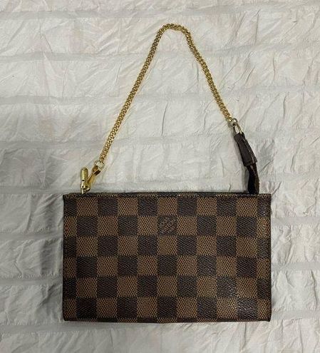 Louis Vuitton bucket pouch damier ebene AR0948