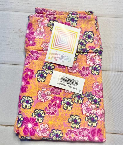 LuLaRoe NWT - - Women's Orange Floral Leggings - $24 New With Tags - From  Dogwood
