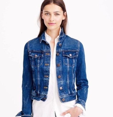 J.Crew Indigo Denim Jacket Blue Size M 