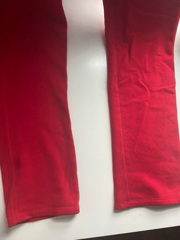 Hollister Red Wide Leg Sweatpants Size M - $12 (65% Off Retail) - From amber