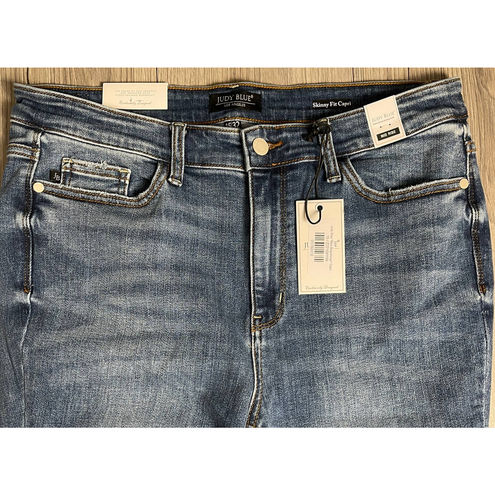 Judy Blue Jeans  Candace Mid Rise Tooling Capris JB72104 – American Blues