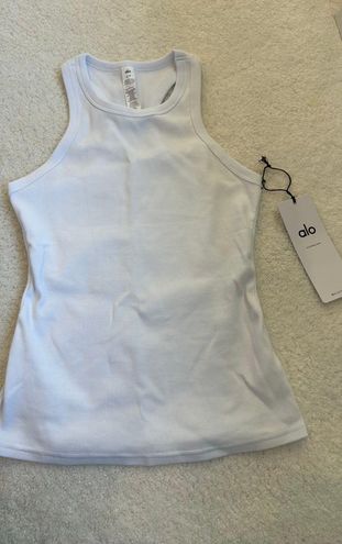 Alo Yoga® Ribbed Devoted Tank Top - White