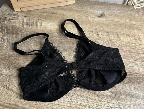 Victoria's Secret Women's 32DD Very Sexy Unlined Plunge Bra Black Size  undefined - $19 - From Madi