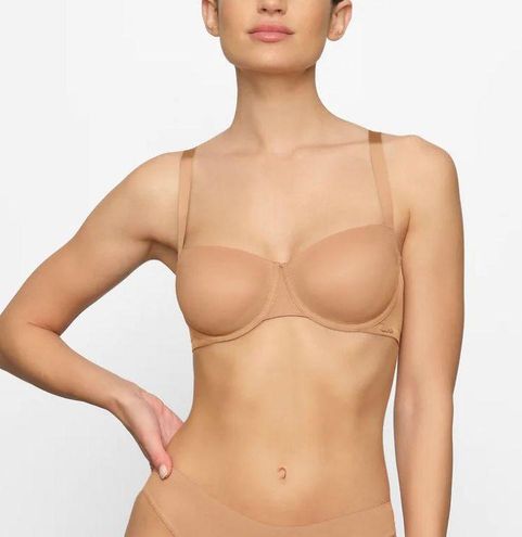 SKIMS NO SHOW UNLINED BALCONETTE BRA Tan Size 34 E / DD - $46 (20