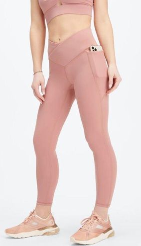 Fabletics Oasis PureLuxe HW Crossover 7/8 Legging Pink Size M