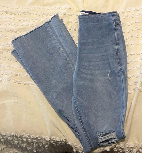 Belk Flare Pants With Stretch Waist Band Blue Size 0 - $20 - From Kelsey