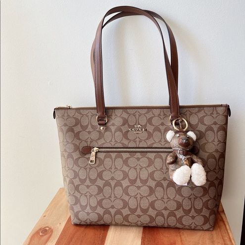 Coach Bear Bag Charm In Signature Canvas - $80 New With Tags - From Juli