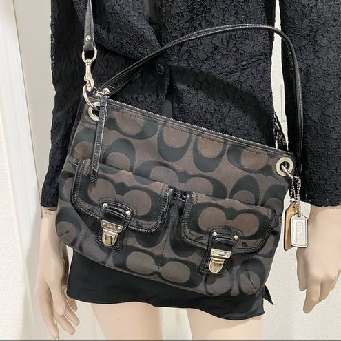 Buy the Coach Poppy Crossbody Bag Black