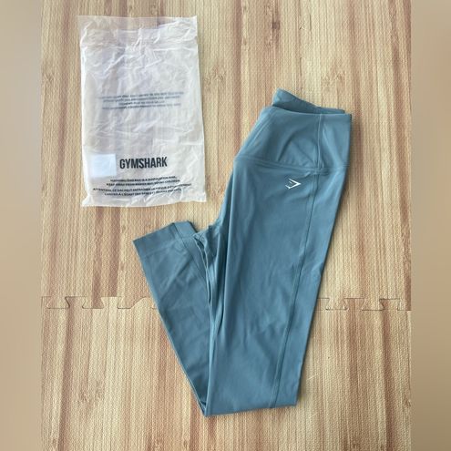 Gymshark Crossover Leggings - Thunder Blue Size M - $36 New With Tags -  From Emily