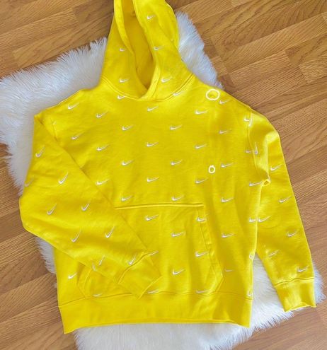 Nike Yellow Swoosh Hoodie Size M 120 From Paola