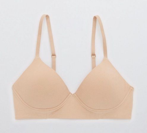 Aerie Superchill Wireless Lightly Lined Bra Tan Size 34 D - $12