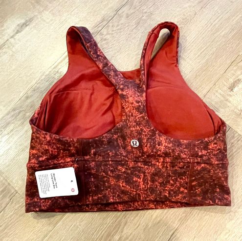 Lululemon Wunder Train Bra Long Line DWAR size 6 NWT Red