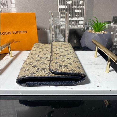 Louis Vuitton Authentic Denim Mini Lin Long Wallet - $317 - From Vonna