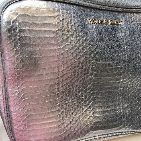 Victoria's Secret silver Crossbody Purse with Zipper 