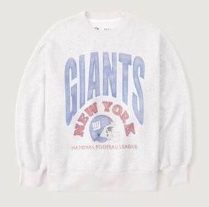 Abercrombie & Fitch giants crew neck sweatshirt in grey