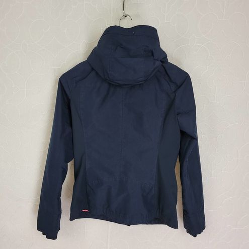 Hollister Womens Jacket Size S Navy All Weather Full Zip Fleece Lined  Hooded - $32 - From Annette