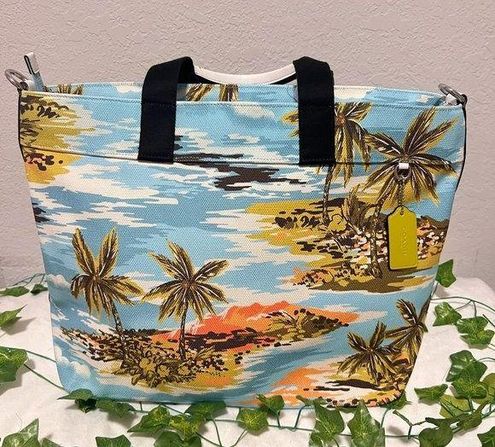 Coach Tote 38 with Hawaiian Print